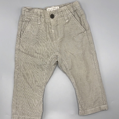 Pantalón Zara Talle 6-9 meses gabardina micro cuadrillé beige (41 cm largo) - comprar online