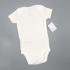 Segunda Selección - Body NUEVO Carters Talle NB (0 meses) algodón blanca estampa circulo HAPPY en internet