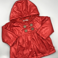 Segunda Selección - Rompevientos Minimimo Talle M (6-9 meses) rojo botones (interior peluche) - comprar online