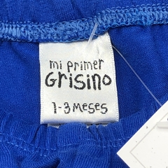 Legging Grisino Talle 1-3 meses algodón azul liso (34 cm largo) - Baby Back Sale SAS