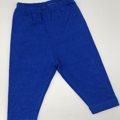 Legging Grisino Talle 1-3 meses algodón azul liso (34 cm largo) - comprar online