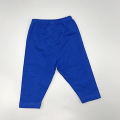 Legging Grisino Talle 1-3 meses algodón azul liso (34 cm largo) en internet