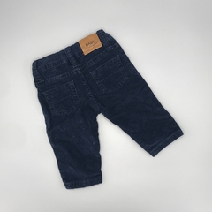 Pantalón Crayón Talle M (6-9 meses) corderoy azul oscuro (35 cm largo) - Baby Back Sale SAS