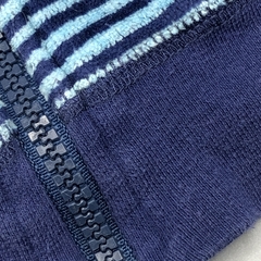 Imagen de Segunda Selección - Campera Owoko Talle 2 (6 meses) plush rayas azul celeste