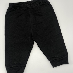 Jogging Grisino Talle 1-3 meses algodón negro liso (con frisa - 33 cm largo) - comprar online