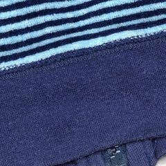 Segunda Selección - Campera Owoko Talle 2 (6 meses) plush rayas azul celeste - comprar online