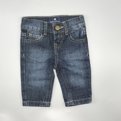 Jeans Baby Cottons Talle 3 meses azul oscuro localizado (32 cm largo)