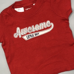 Remera Carters Talle 3 meses algodón roja bordado AWESOME - comprar online
