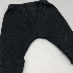 Segunda Selección - Legging Talle 3 meses algodón negro botones (27 cm largo) - tienda online
