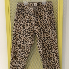 Segunda Selección - Pantalón ELV Talle 14 años gabardina animal print (90 cm alrgo) - comprar online