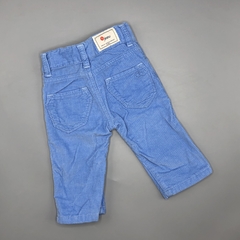 Pantalón Paula Cahen D Anvers Talle 6 meses azul corderoy - cintura ajustable - Largo 37cm en internet