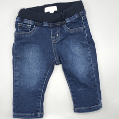 Segunda Selección - Jegging Baby Cottons Talle 3 meses azul oscuro cintura algodón (34 cm largo) - comprar online
