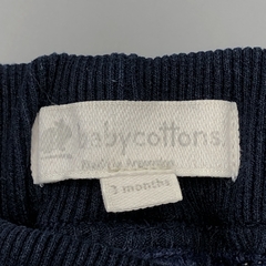 Segunda Selección - Jegging Baby Cottons Talle 3 meses azul oscuro cintura algodón (34 cm largo) - Baby Back Sale SAS