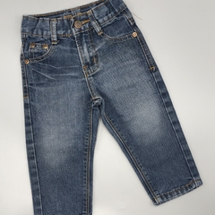 Segunda Selección - Jeans English Denim Talle 12 meses azul localizado costura bronce (45 cm largo) - comprar online