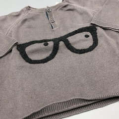Segunda Selección - Sweater Zara Talle 6-9 meses hilo gris lentes - tienda online