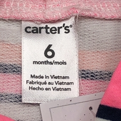 Segunda Selección - Buzo Carters Talle 6 meses algodón rayas rosa azul blanco (sin frisa) - Baby Back Sale SAS