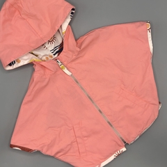 Capa OshKosh Talle 2 años gabardina rosa claro - blanco estampa multiple (reversible) - tienda online