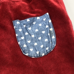 Imagen de Segunda Selección - Pollera Little Akiabara Talle 6 años algodón tipo corderoy rojo bolsillo jean