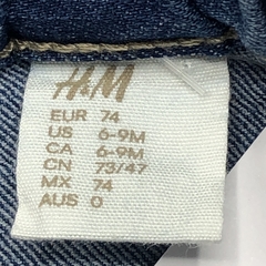 Segunda Selección - Jeans HyM Talle 6-9 meses azul claro parches (41 cm largo) - Baby Back Sale SAS