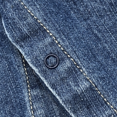 Segunda Selección - Jumper pantalón Cheeky Talle S (3-6 meses) jean azul abotonado -1 - tienda online