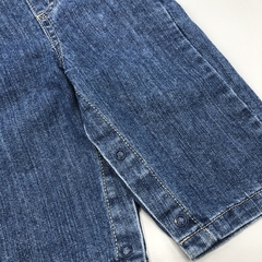 Imagen de Segunda Selección - Jumper pantalón Cheeky Talle S (3-6 meses) jean azul abotonado -1