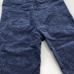 Segunda Selección - Pantalón Yamp Talle 12 meses corderoy azul brillos (41 cm largo)