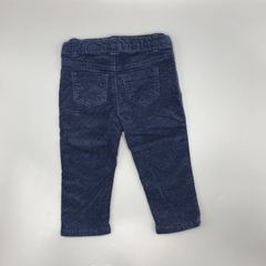 Segunda Selección - Pantalón Yamp Talle 12 meses corderoy azul brillos (41 cm largo) en internet