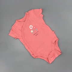 Segunda Selección - Body Baby GAP Talle 3-6 meses rosa estampa florcitas cruzdo