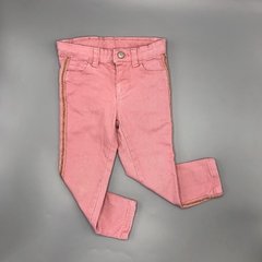 Segunda Selección - Pantalón Yamp Talle 2 años gabardina rosa brillo (49 cm largo)