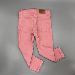 Segunda Selección - Pantalón Yamp Talle 2 años gabardina rosa brillo (49 cm largo) en internet
