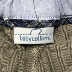 Pantalón Baby Cottons Talle 3 meses gabardina - cuadrillé - Largo 31cm - Baby Back Sale SAS