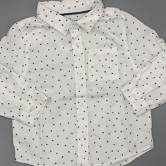 Camisa Zara Talle 3-6 meses blanca estrellitas - comprar online