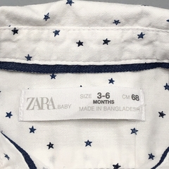 Camisa Zara Talle 3-6 meses blanca estrellitas - Baby Back Sale SAS