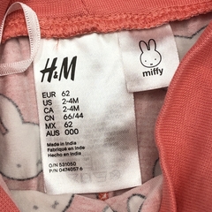 Short HyM Talle 2-4 meses rosa - conejitos - Baby Back Sale SAS