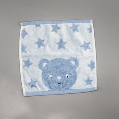 Babita de toalla Zara celeste osito estrella (28 cm x 28 cm)