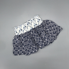Pollera Pillin Talle 18 meses fibrana azul florcitas blancas cintura elastica en internet