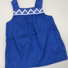 Camisola Carters Talle 9 meses azul - bordado blanco - comprar online