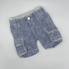 Bermuda Baby GAP Talle 3-6 meses jean azul claro cintura gris