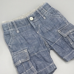 Bermuda Baby GAP Talle 3-6 meses jean azul claro cintura gris - comprar online