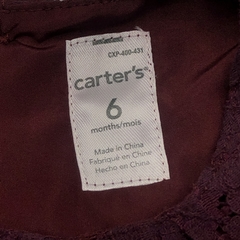 Vestido Carters Talle 6 meses bordeaux encaje - comprar online