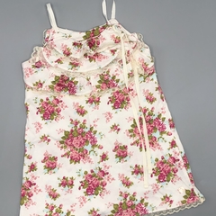 Vestido Little Akiabara Talle 12 meses rosas - volados- puntillas - comprar online
