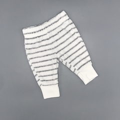 Jogging Carters Talle NB (0 meses) toalla blanco rayas gris osito (28 cm largo)