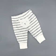 Jogging Carters Talle NB (0 meses) toalla blanco rayas gris osito (28 cm largo) - comprar online