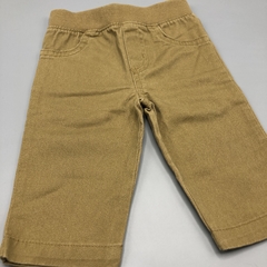 Segunda Selección - Pantalón Otherside Talle 3-6 meses gabardina marrón cintura algodón (34 cm largo) - tienda online