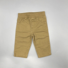 Segunda Selección - Pantalón Otherside Talle 3-6 meses gabardina marrón cintura algodón (34 cm largo)