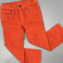 Segunda Selección -Pantalón Petit Bateau Talle 3 años corderoy naranja (55 cm largo) - comprar online