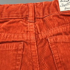 Segunda Selección -Pantalón Petit Bateau Talle 3 años corderoy naranja (55 cm largo) - Baby Back Sale SAS