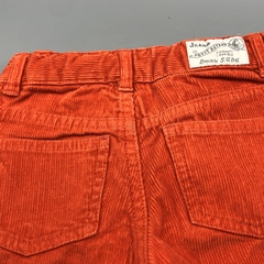 Segunda Selección -Pantalón Petit Bateau Talle 3 años corderoy naranja (55 cm largo) - tienda online