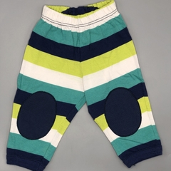 Legging Owoko Talle 1 (3 meses) rayas colores verdes azules - Largo 33cm - comprar online