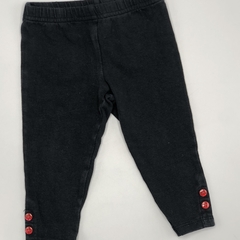 Segunda Selección - Legging Carters Talle 6 meses negro - botones rojos - Largo 31cm - comprar online